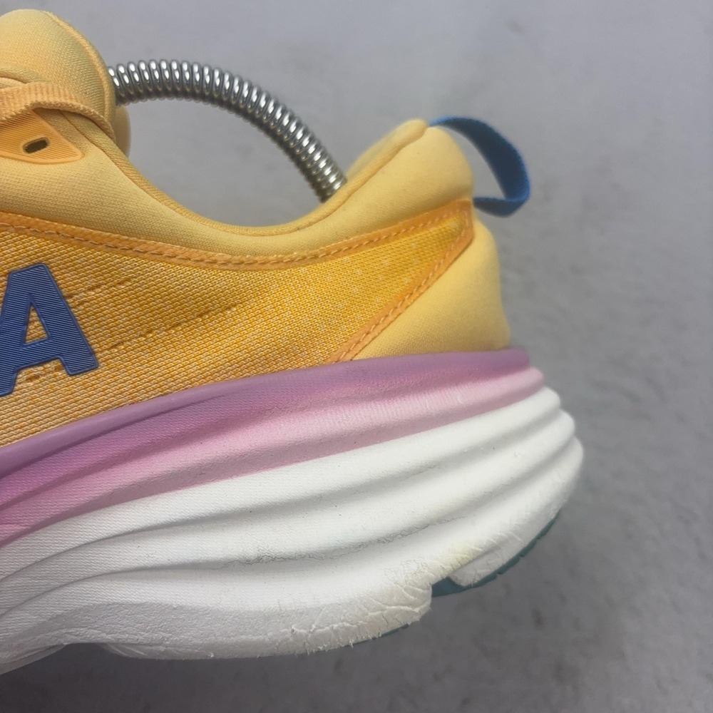 Hoka One One Bondi 8 Shoes Womens Size 11 Orange Running Sneakers Cushioned - Picture 14 of 16